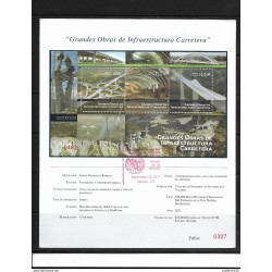 A) 2011 MEXICO, CIVIL ENGINEERING -LARGE ROAD INFRASTRUCTURE WORKS- BRIDGES -TUNNEL, REMINDER CARD XF
