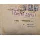 L) 1930 COLOMBIA, SANTANDER, BLUE, 4C, AIRMAIL, RIVER MAGDALENA, AIR SURCHARGE, CIRCULATED COVER FROM COLOMBIA TO LONDON