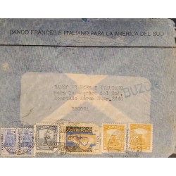 L) 1942 COLOMBIA, ANTITUBERCULOSIS, TB, THE GOLDEN, PRE-COLOMBIA MONUMENT, 10C, OIL, 2C, RED, CIRCULATED COVER IN COLOMBIA