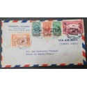 A) 1948, COSTA RICA, FROM SAN JOSE TO UNION OF KINGS-CARIBBEAN, AIRMAIL, MULTIPLE STAMPS