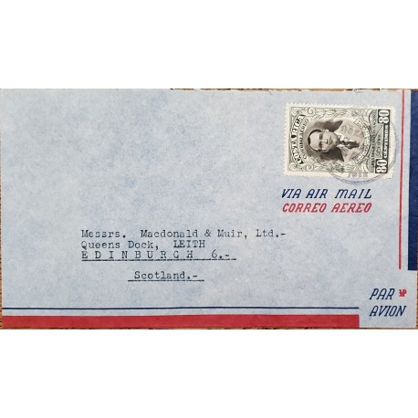 L) 1948 COSTA RICA, DR CARLOS LUIS VALVERDE, WAR OF NATIONAL LIBERATION, AIRMAIL, CIRCULATED COVER FROM COSTA
