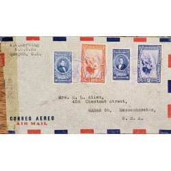 L) 1944 COSTA RICA, MANUEL AGUILAR, CENTENARY OF THE FOUNDATION OF THE CITY OF SAN RAMÓN, ALLEGORY, FRANCISCO MARIA
