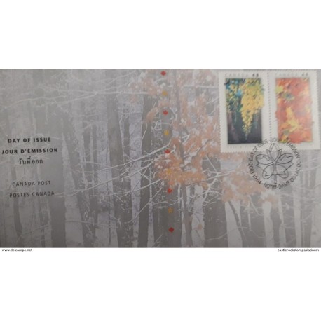 RU) 2003, CANADA, TREES POSTAGES, NATIONAL EMBLEMS OF CANADA, FDC
