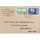 L) 1953 COSTA RICA, MAIL PLANE ABOUT TO LAND, 10C, GREEN, UPU, WORLD, BLUE, 25C, AIRMAIL, CIRCULATED COVER FROM COSTA