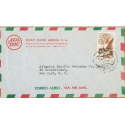 J) 1946 MEXICO, SYMBOL OF FLIGHT, AIRMAIL, CIRCULATED COVER, FROM MEXICO TO NEW YORK
