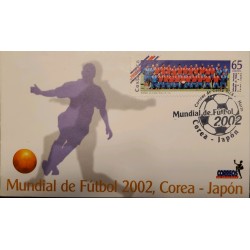 L) 2002 COSTA RICA, WORLD FOOTBALL KOREA JAPAN, 65 COLONES, NATIONAL SELECTION, SPORT, PLAYERS, XF