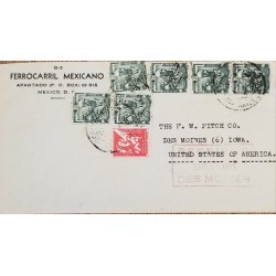 J) 1946 MEXICO, TB SEALS, PROTECT THE HEALTH OF YOUR HOME, YALALTECA INDIAN, MULTIPLE STAMPS, AIRMAIL,