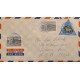L) 1953 COSTA RICA, JAGUAR, TRIANGLE, ANGLO COSTARICENSE BANK CENTENARY, AIRMAIL, CIRCULATED COVER FROM