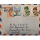 J) 1961 LYBIA, SCOUTH, MULTIPLE STAMPS, AIRMAIL, CIRCULATED COVER, FROM LYBIA TO NEW JERSEY