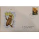 J) 1982 PEOPLE'S REPUBLIC OF BENIN, NATIVE OWLS, FDC AIRMAIL, CIRCULATED COVER, FROM BENIN TO CHICAGO