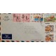 J) 1988 RWANDA, ANNIVERSARY OF INDEPENDENCE, BIRDS, MULTIPLE STAMPS, AIRMAIL, CIRCULATED COVER, FROM RWANDA