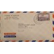 L) 1952 COSTA RICA, MAIL PLANE ABOUT TO LAND, PURPLE, AIRPLANE, 35 CENTS, AIRMAIL, CIRCULATED COVER FROM