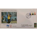 J) 1996 CROATIA, OLYMPIC SUMMER GAMES, AIRMAIL, CIRCULATED COVER, FROM CROATIA TO FLORIDA