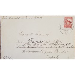 J) 1920 MEXICO, THE WATER JUMP, AIRMAIL, CIRCULATED COVER, FROM NUEVO LEON VIA NEW YORK