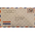 L) 1950 COSTA RICA, NATIONAL INDUSTRIES, CONFECTIONERY, AIRMAIL, CIRCULATED COVER FROM COSTA RICA TO USA
