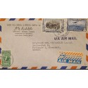 L) 1950 COSTA RICA, FRANCISCO MARIA OREAMUNO, GREEN, MAIL PLANE ABOUT TO LAND, 5 CENTS, BLUE, NATIONAL LIBERATION