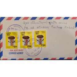 L) 1982 COSTA RICA, COFFEE, EXPORTA, AIRMAIL, CIRCULATED COVER FROM COSTA RICA TO FINLAND