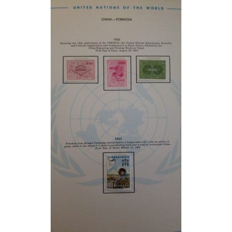 J) 1962-1953 CHINA, HONORING OF THE 15 ANNIVERSARY OF UNESCO, THE UNITED NATIONS EDUCATIONAL, FREEDOM