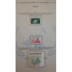 J) 1960 COLOMBIA, PUBLICITING THE WORLD REFUGEE YEAR SPONSORED BY THE UN ON THE BEHALF OF THE WORLD DISPLACED