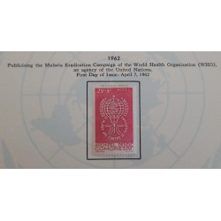 J) 1962 COLOMBIA, PUBLICITING THE MALARIA ERADICATION CAMPAING OF THE WORLD HEALTH ORGANIZATION (WHO)