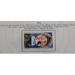 J) 1965 CONGO, ISSUED ON THE OCASSION OF THE 20TH ANNIVERSARY OF THE SINGING OF THE UNITED NATIONS CHARTER, THE GENERAL ASSEMBY