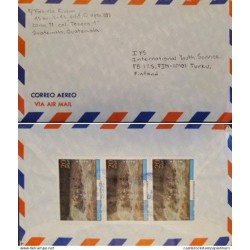 A) 1996, GUATEMALA, TOURISM, FROM ZONA 11 – TESORO TO FINLAND, AIRMAIL, THE REVERSE DESCENT