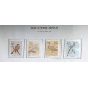 A) 1988, SOUTH-WEST AFRICA, BIRDS, SCOTT 606-609, 16c FLY PADDY HERERO, 30c GRAY LARK