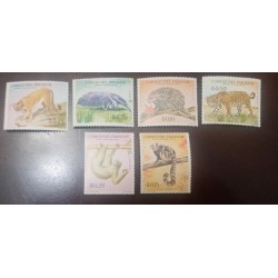 L) 1969 PARAGUAY, ANIMALS CENTENARY OF THE NATIONAL EPIC 1864-1870, FAUNA, LAZY, JAGUAR, MONKEY,ANTEATER, MNH