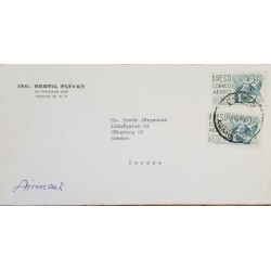 J) 1966 MEXICO, PUEBLA, DANCE OF THE MOON, AIRMAIL, CIRCULATED COVER, FROM MEXICO TO SWEEDEN