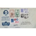 J) 1972 MEXICO, INTERNATIONAL PHILATELIC EXHIBITION, FRANKLIN D ROOSVELT, MULTIPLE STAMPS, AIRMAIL, CIRCULATED