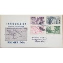 J) 1950 MEXICO, INAUGURATION OF THE INTERNATIONAL ROAD, MAP, RAILWAY, MULTIPLE STAMPS, FDC