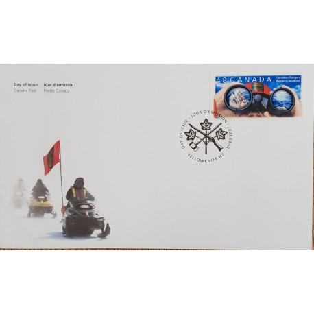 A) 2003, CANADA, THE CANADIAN RANGERS, FDC, YELLOWKNIFE, XF