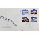 A) 2002, CANADA, MOUTAINS, FDC, MOUNT LOGAN CANADA 5.959m, MOUNT MCKINLEY 6.194m