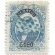 J) 1880 MEXICO, HIDALGO'S HEAD, 10 CENTS BLUE, MEDIUM THICK PAPER "BLUE MUTE"