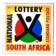 A) 2000, SOUTH AFRICA, DRAW FOR THE FIRST NATIONAL LOTTERY, STANDARD POSTAGE, MULTICOLORED, XF
