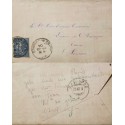 J) 1904 FRANCE, SOWER, CIRCULATED COVER, FROM FRANCE TO SWITZERLAND