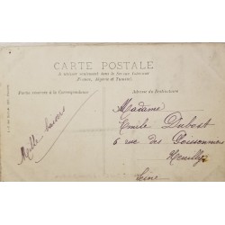 J) 1942 FRANCE, POSTCARD, REVERSE, AIRMAIL, CIRCULATED COVER, FROM FRANCE