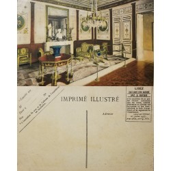 J) 1920 FRANCE, POSTCARD, INSIDE A HOUSE, CIRCULATED COVER, FROM FRANCE