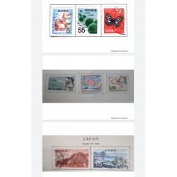 L) 1955 - 1956 JAPAN, MANDARIN DUCKS, FIFTEENTH INTERNATIONAL CHAMBERS OF COMMERCE COONGRESS TOKYO, BUTTERFLY, FIS