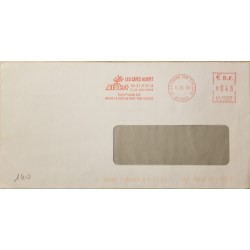 J) 1981 FRANCE, METTER STAMPS, AIRMAIL, CIRCULATED COVER, FROM FRANCE