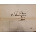 J) 1845 FRANCE, PREFILATELIC, COMMERCIAL CORRESPONDENCE OF ROTSCHILD, CIRCULATED COVER, FROM FRANCE TO PARIS