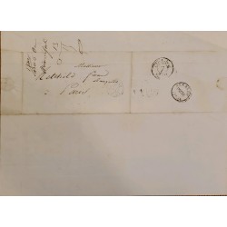 J) 1854 FRANCE, PREFILATELIC, COMMERCIAL CORRESPONDENCE OF ROTSCHILD, CIRCULATED COVER, FROM FRANCE TO PARIS