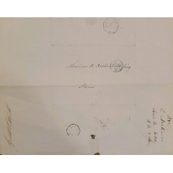 J) 1815 FRANCE, PREFILATELIC, COMMERCIAL CORRESPONDENCE OF ROTSCHILD, CIRCULATED COVER, FROM FRANCE TO PARIS