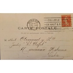 J) 1921 FRANCE, THE SHOWER, WITH SLOGAN CANCELLATION, AIRMAIL, CIRCULATED COVER, FROM FRANCE TO CARIBE