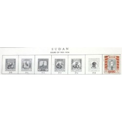 A) 1951-54, SUDAN, NATIONAL ICONS, WILD GOAT, PICOZAPATO, GIRAFFE