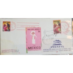 A) 1998, MEXICO, MEXICAN FESTIVITIES, JOINT ISSUE WITH THE UNITED STATES, FDC