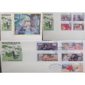 A) 1980, ANTIGUA AND BARBUDA, CHRISTMAS. SLEEPING BEAUTY, FDC, DISNEY, AURORA IN SEARCH OF THE PRINCE