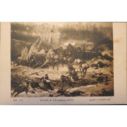 J) 1870 FRANCE, BATTLE OF CHAMPIGNY, MUSEUM OF VERSAILLES, POSTCARD