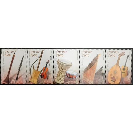 A) 2010, ISRAEL, MIDDLE EAST MUSICAL INSTRUMENTS ZURNA AND OBOE, RABBABA AND VIOLIN, DARBUKA AND DRUM