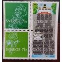 L) 2001 SWEDEN, WATERWAYS AND SHIPS, BOAT, GREEN, MNH